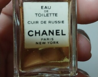 VERY RaRE nearly full Vintage Original Formula CHANEL CuIR de RUSSIE 1980s mini EdT  (4 ml )