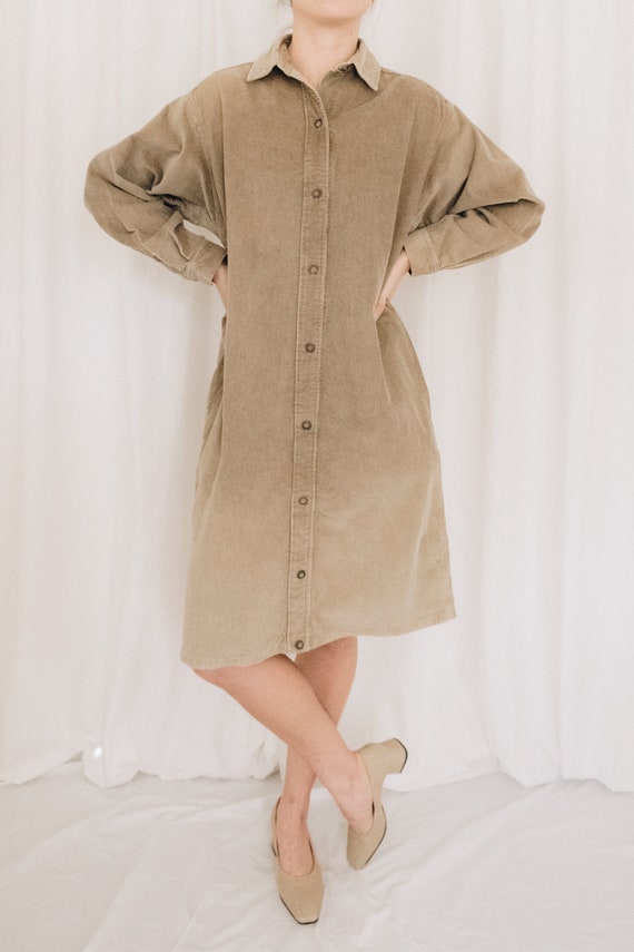 Calvin Klein Corduroy Shirt Dress