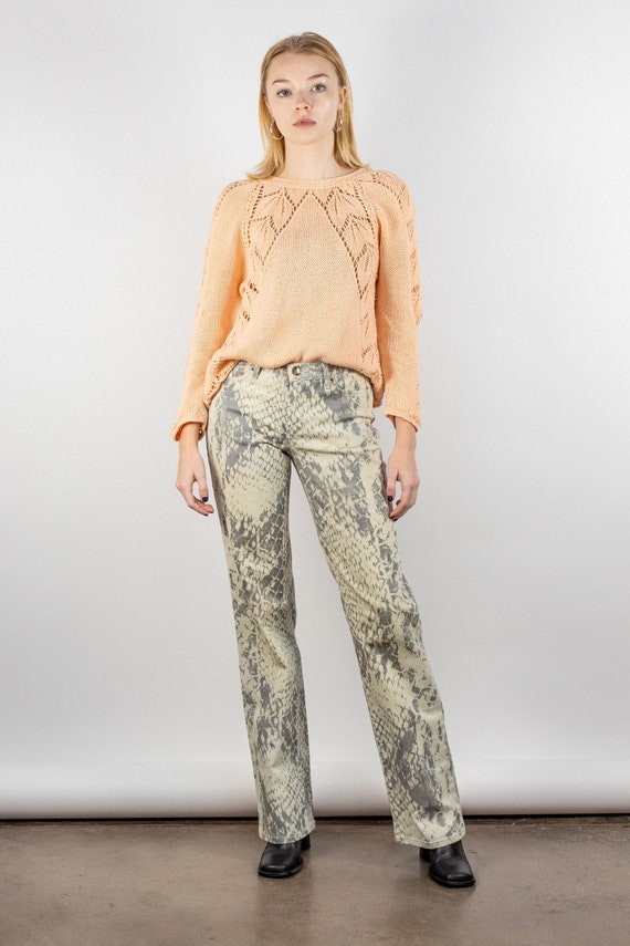 Vintage Cavalli Snakeskin Pants, 1990s Vintage Ani