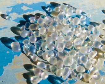 tumbled small moonstone pebbles