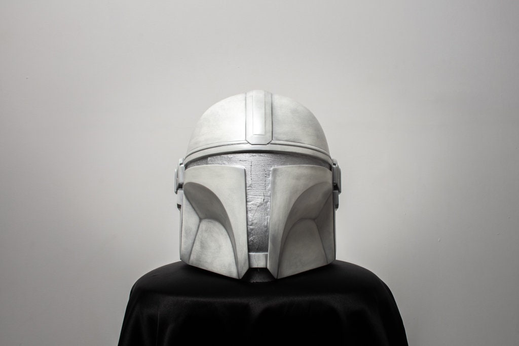 Mandalorian Helmet cosplay full size replica beskar effect Etsy