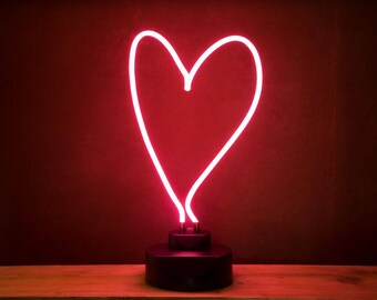 neon heart etsy