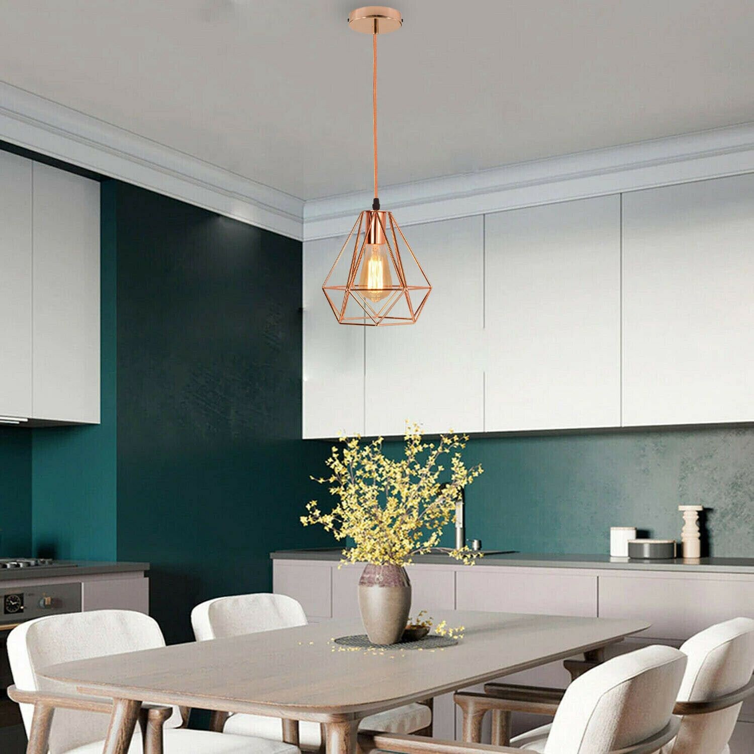 Ceiling Light Diamond Cage Pendant 