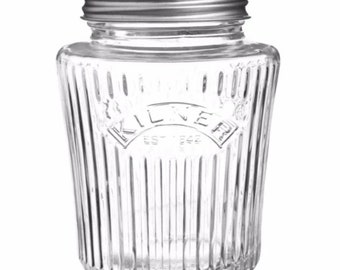 Kilner Vintage Screw Top Glass Preserve Jar, Clear, 0.5 Litre