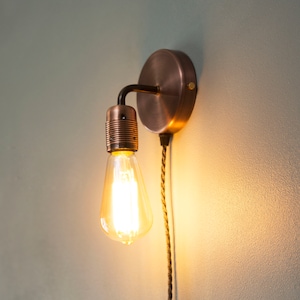 Plug in Wall light sconce E27 lamp holder + ON/OFF switch