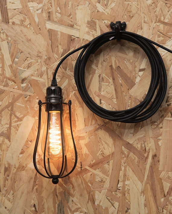 Plug in 2024 cage pendant light