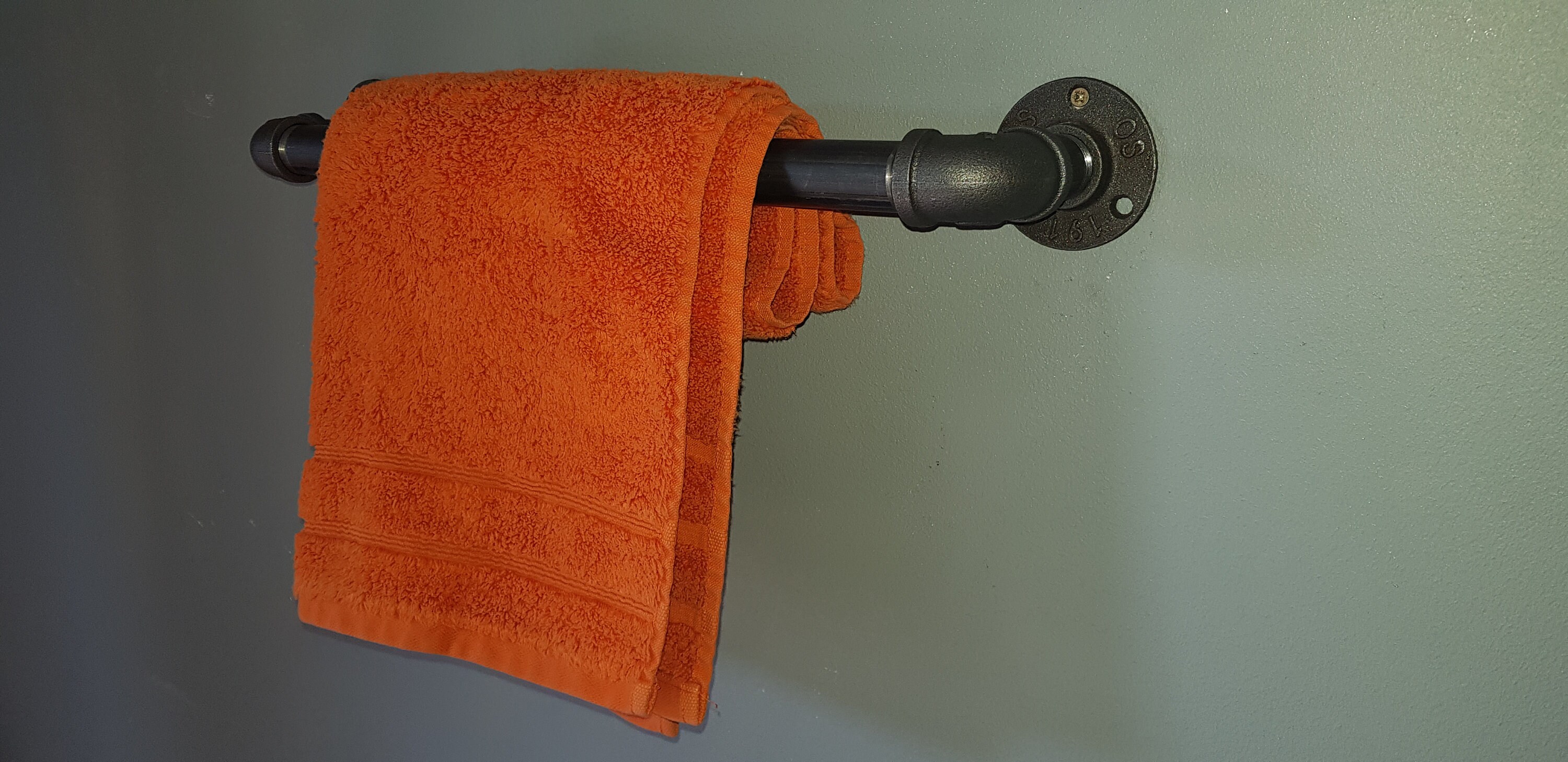 Towel Rail Toilet Roll Holder Industrial Pipe Set for Etsy UK