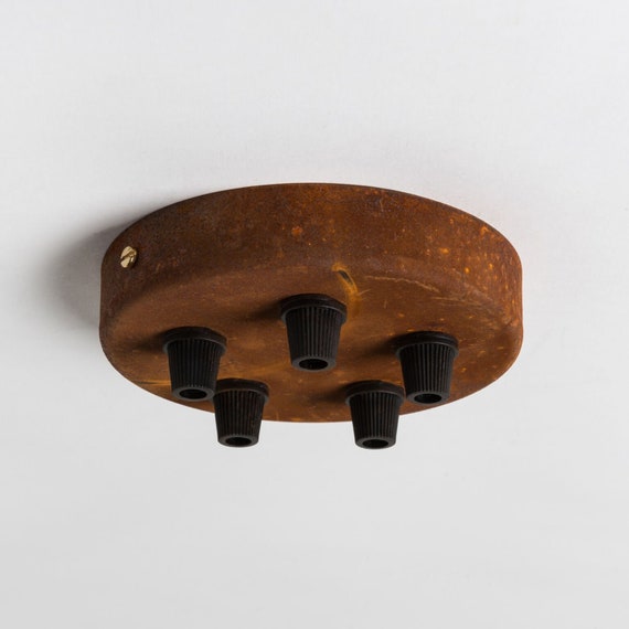 Rusted Ceiling Rose Fixtures For Pendant Lighting Various Etsy