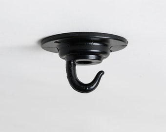 Low profile ceiling hook- various colour finishes