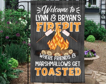 Welcome to our Fire Pit Black Metal Sign Lake Home Decor Indoor Outdoor Wall Welcome to our Fire Pit Black Metal Sign Lake Home Decor Indoor Outdoor Wall