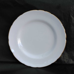 Toskanischer Vintage Teeteller aus Palest Pink Bone China mit vergoldetem Rand (16,5 cm)