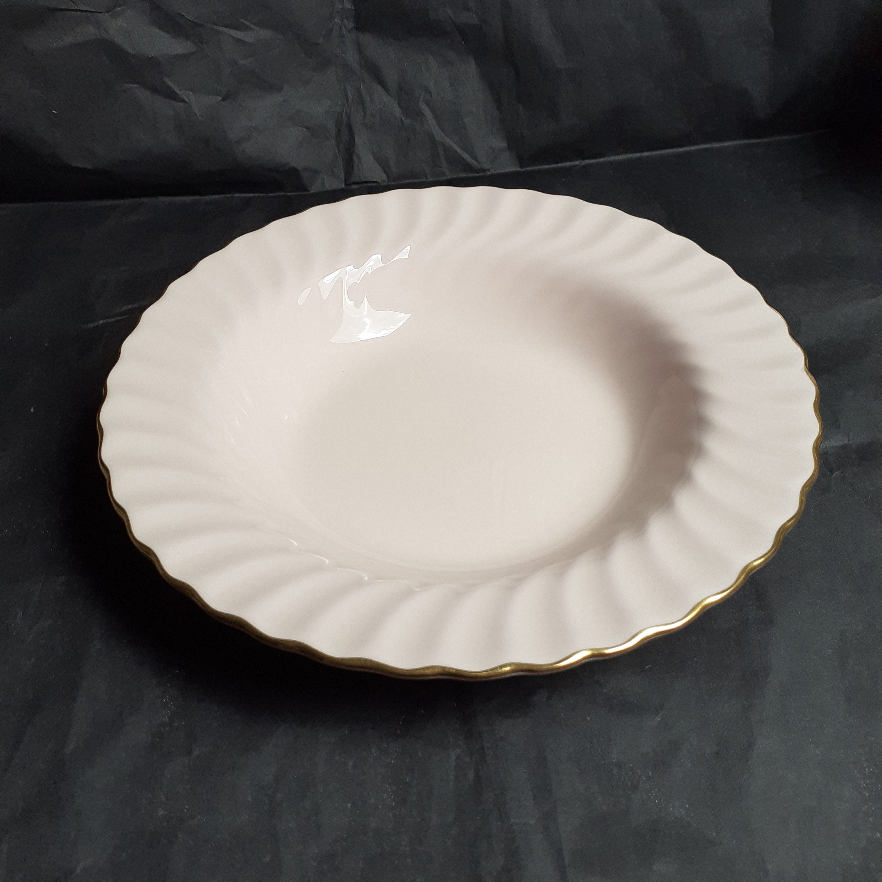 Vintage Minton 'fife' Shell Pink Fluted Swirled Rimmed Cereal / Soup ...