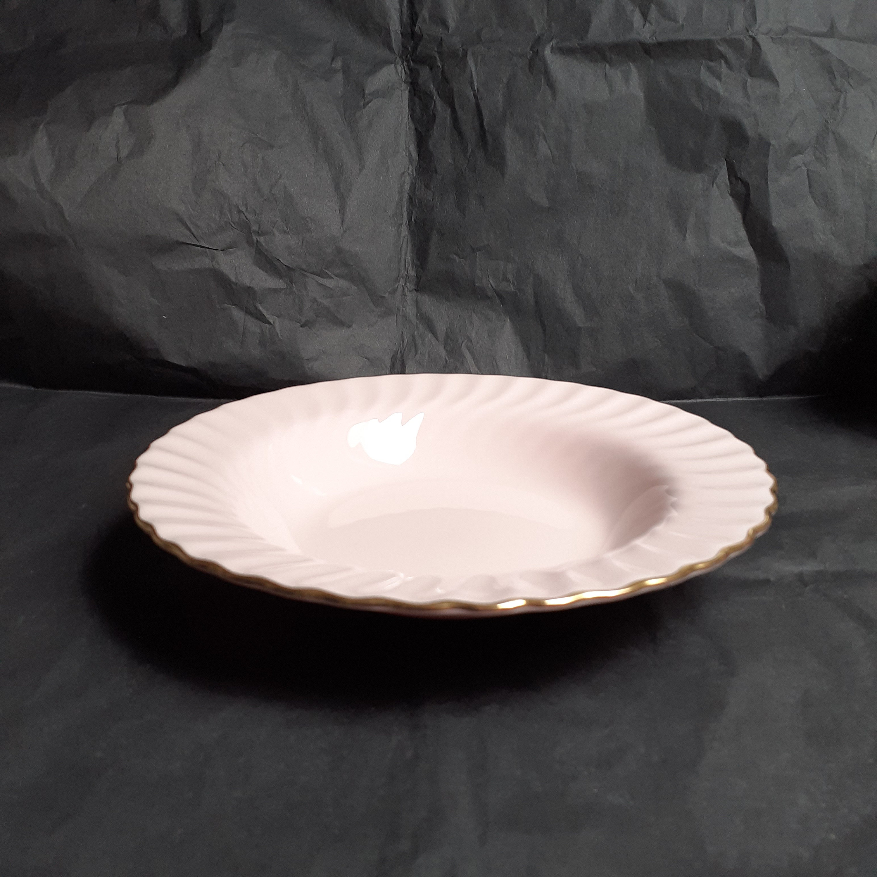 Vintage Minton 'fife' Shell Pink Fluted Swirled Rimmed Cereal / Soup ...