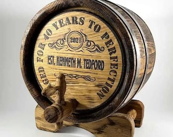 Custom 20L-Oak Aging Barrel – Personalized Laser Engraving | Unique Design for Whiskey, Rum, Bourbon & Spirits