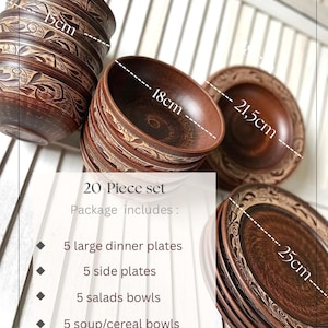 Labspirit Dinner Sets for Everyday Dining | Eco-Friendly Rare Red Clay | Terracotta 25cm Artisanal Dinnerware Presents