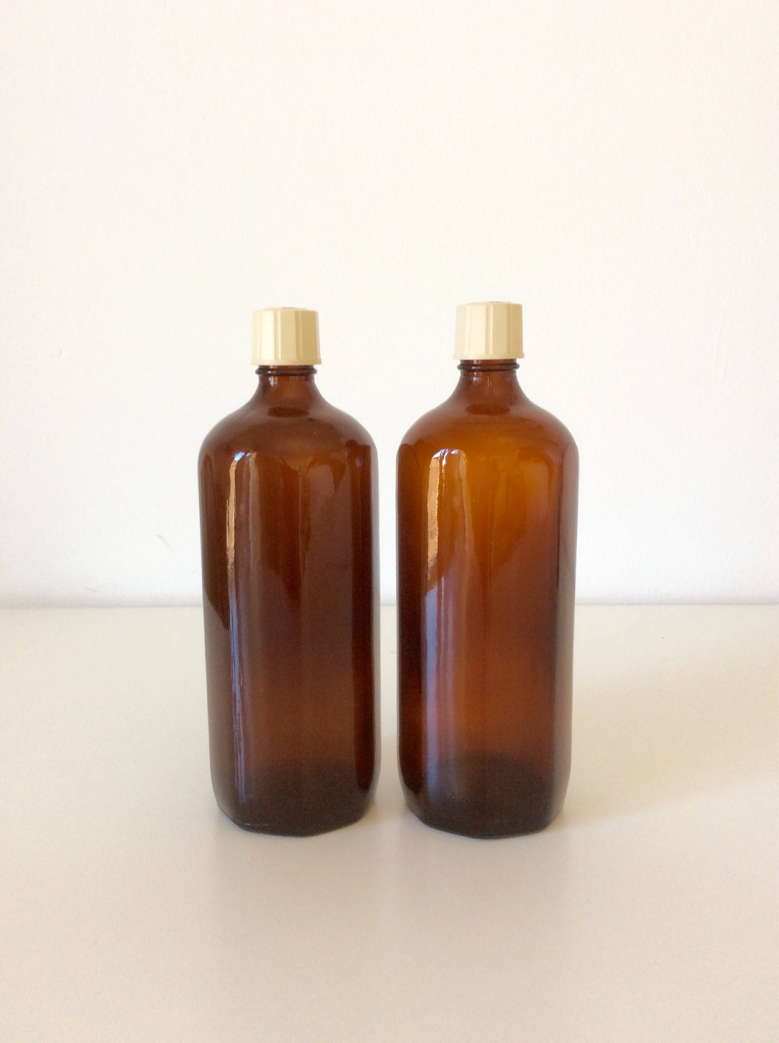 Vintage Milton Brown Glass Bottles Brown Apothecary Bottles Etsy