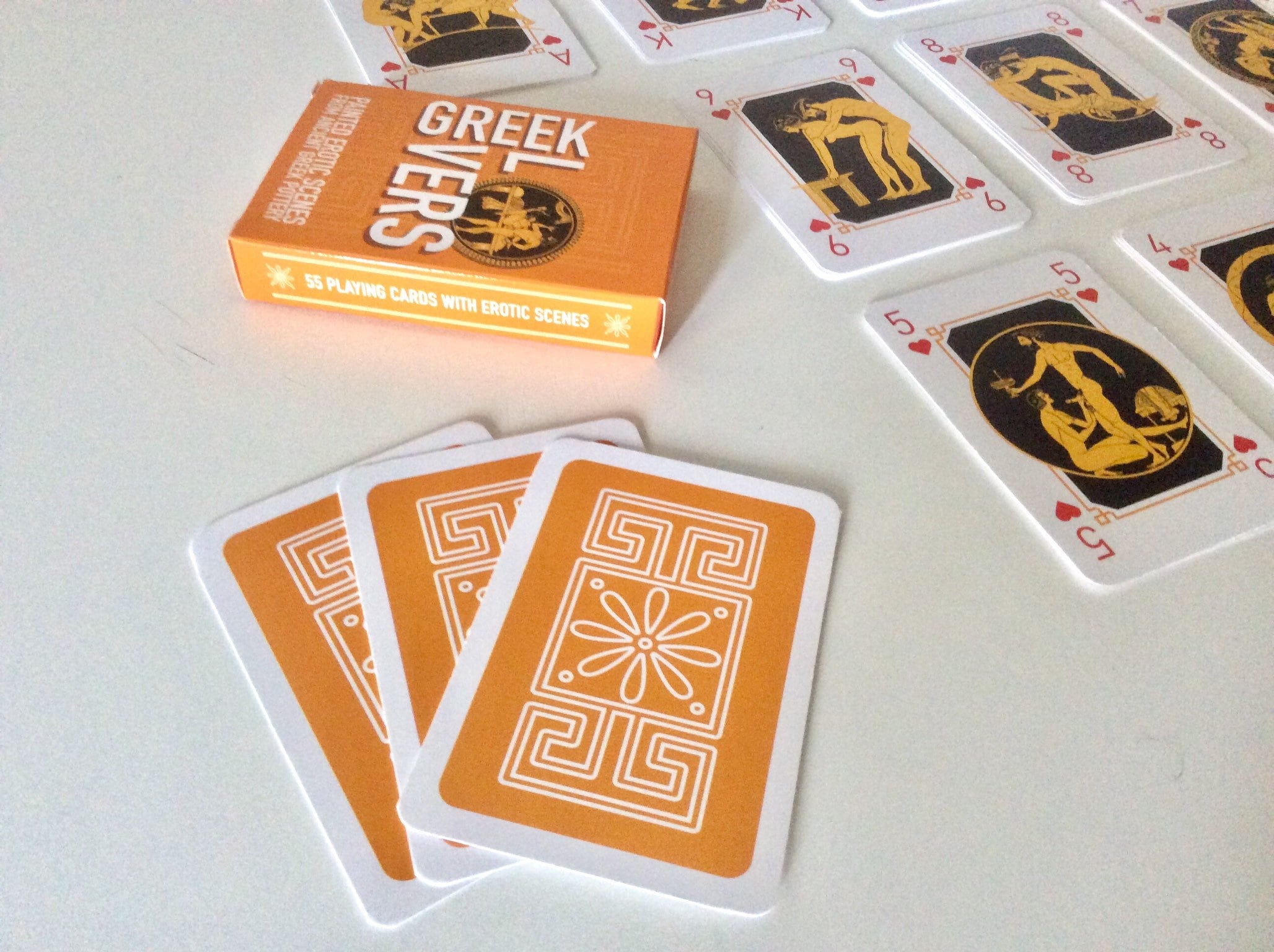 Greek Lovers Playing Cards Greek Playing Cards Greek Ancient Etsy