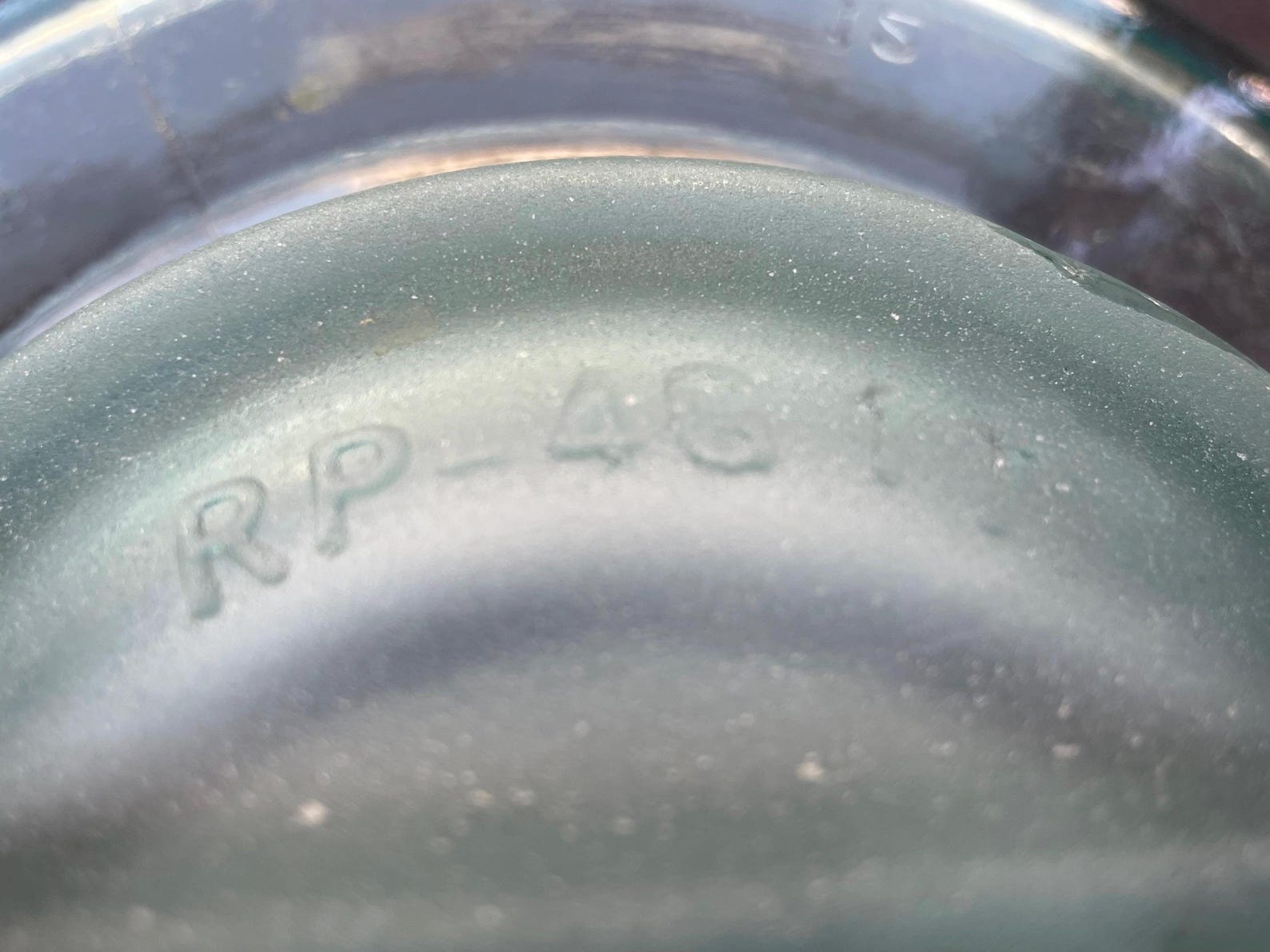 Vintage Light Green Glass Insulator: Extra Large Triple Dome RP-4G 1T ...