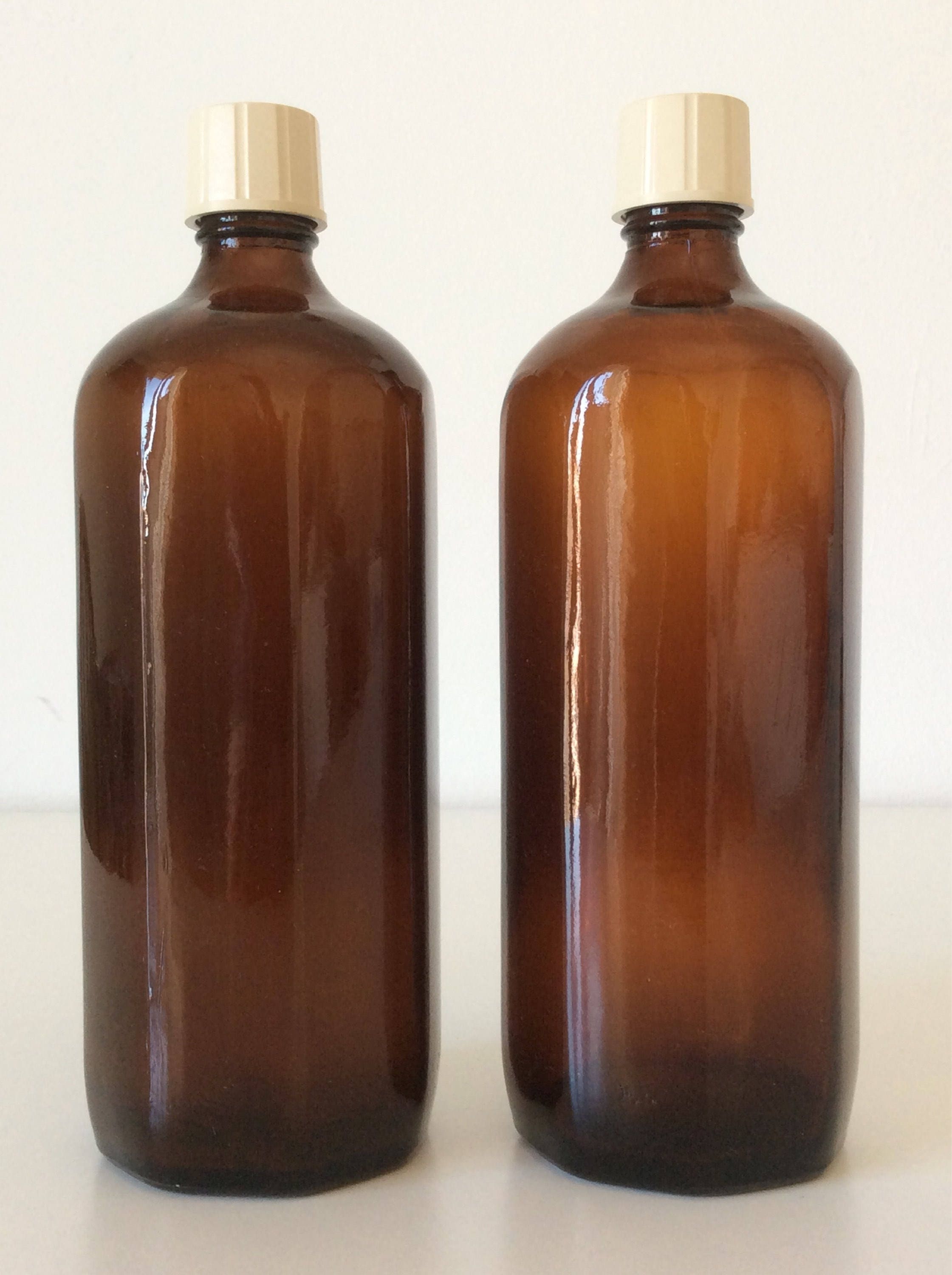 Vintage Milton Brown Glass Bottles Brown Apothecary Bottles Etsy