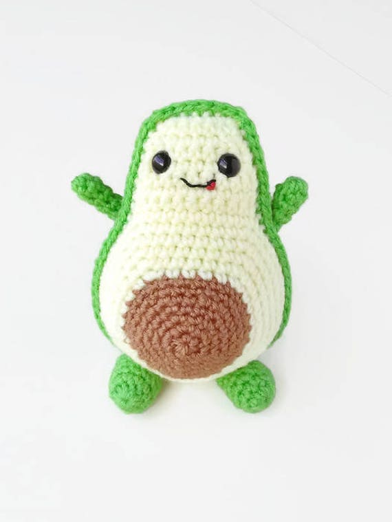 Kawaii Cute Stuffed Toy gift for avocado lovers cute crochet avocado Avocado plush toy Baby Shower Gift