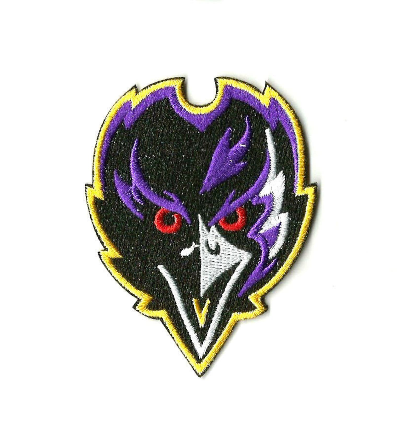 Baltimore Ravens 3 inch Embroidered Iron / Sew on Etsy