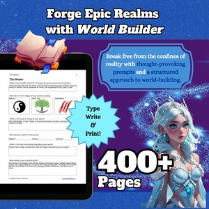 World Builder - Worldbuilding Workbook - Writing Prompts for Fantasy Worlds, Nanowrimo & DM Toolkit