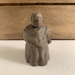 Vintage cast iron woman statue/candle holder Wilton Wrightsville PA
