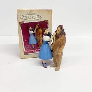 2004 Hallmark Keepsake The Wizard of Oz Dorothy and Lion Ornament - Vintage The Wizard of Oz Ornament