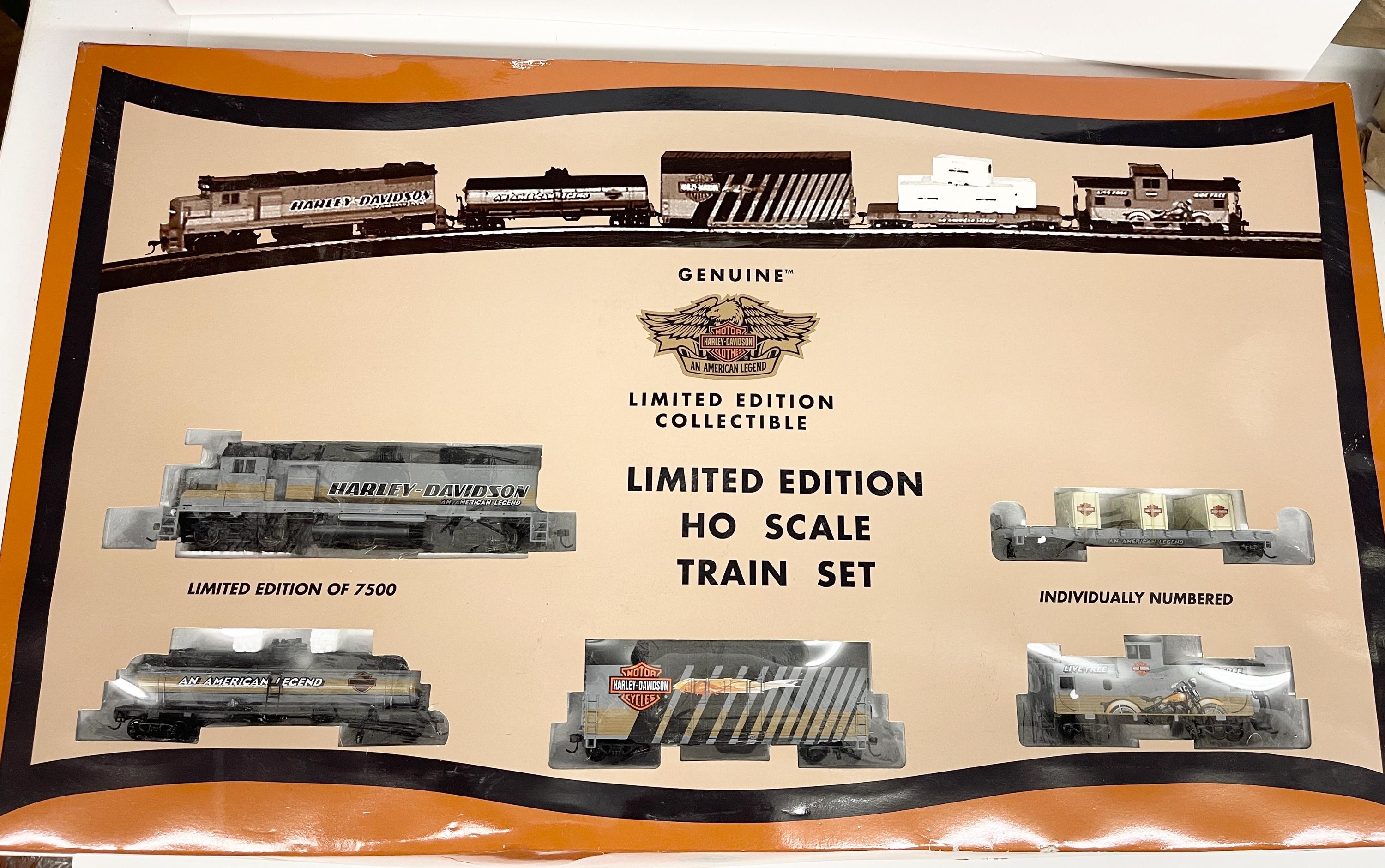 Harley-Davidson HOスケール レーシング Harley Davidson Limited Edition HO Scale Train Set #4039 of 7500
