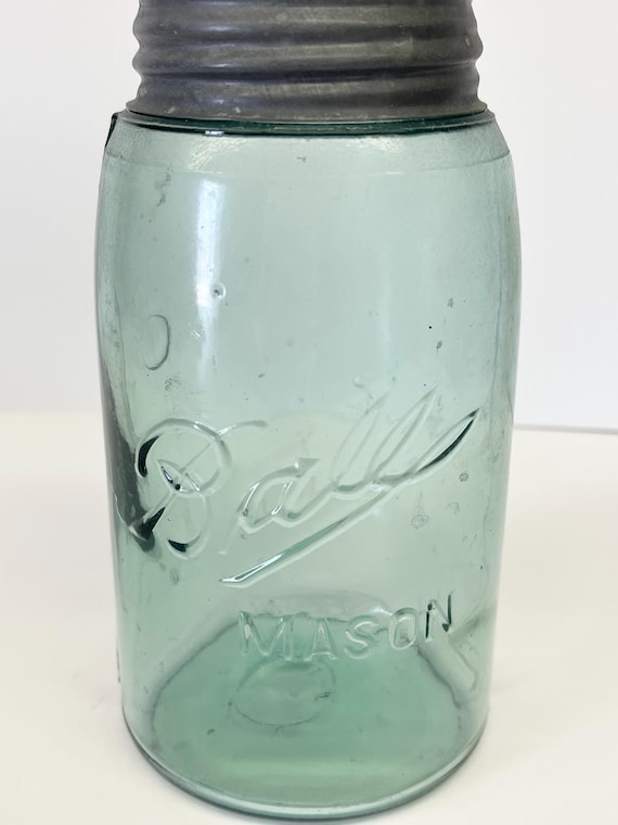 Antique 1900-1910 BALL Mason With Antique 1900-1910 BALL Mason With