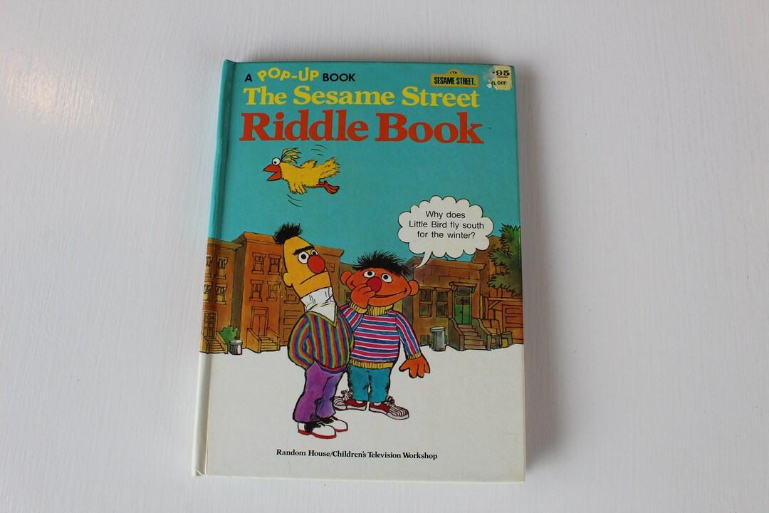 Vintage the Sesame Street Riddle Book, A Pop-up Book, 1977 - Etsy