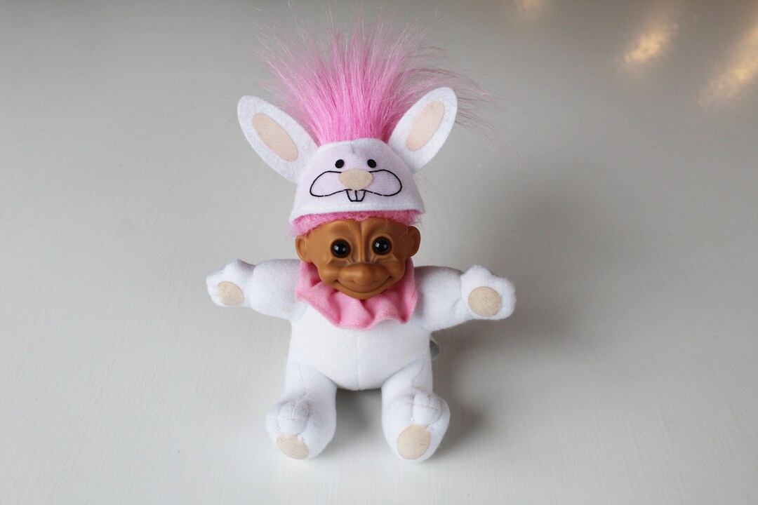 Russ Easter Bunny Troll Soft Body Doll 2384 Rabbit Pink Hair Spring - Etsy
