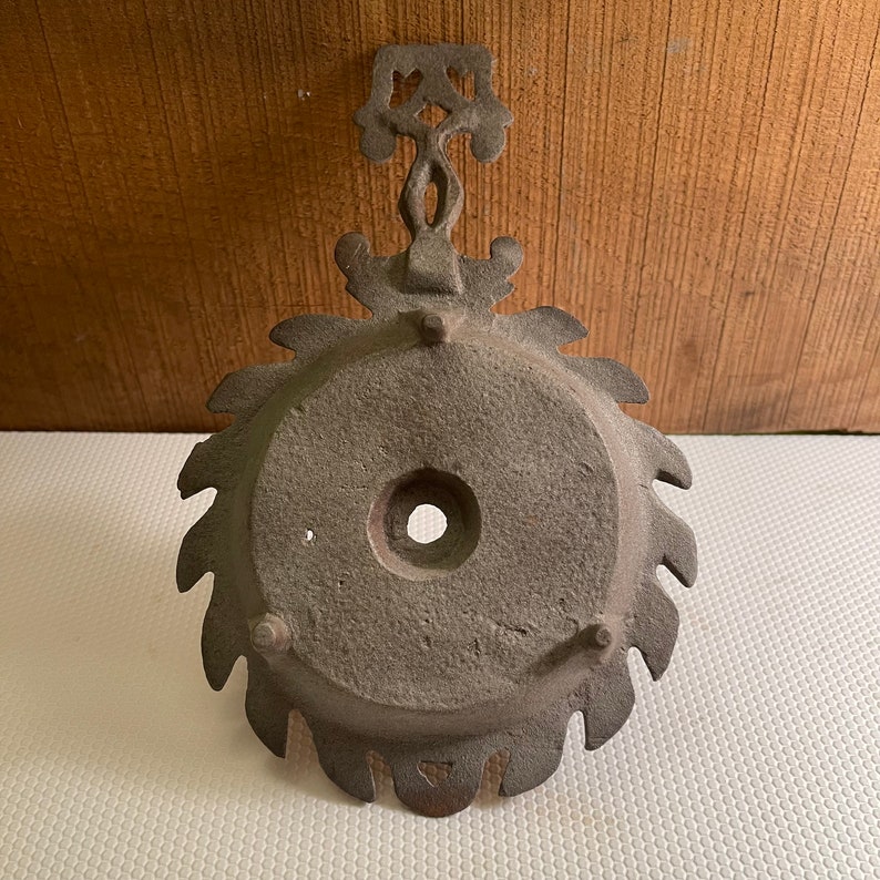 Vintage Cast Iron Candle Holder Rustic Décor Farmhouse Country Wilton Cast Iron Wrightsville, PA