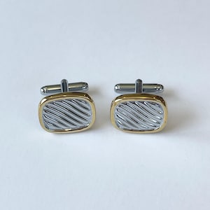 Vintage Gold and Silver Toned Cufflinks
