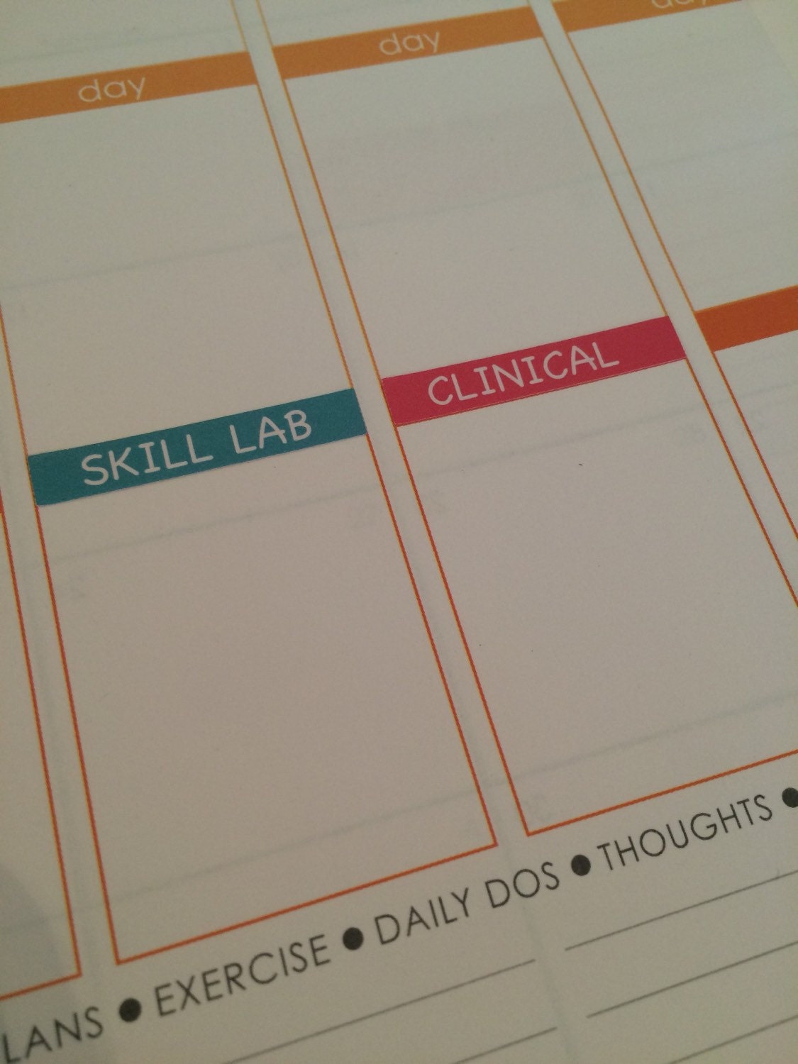 Nursing School Planner Stickers for Erin Condren Life Planner Nursing ...