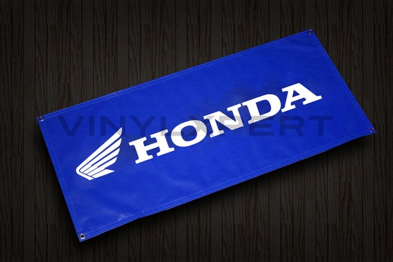 Honda Motocycle 2 X4 Vinyl Banner Racing Room Garage Etsy