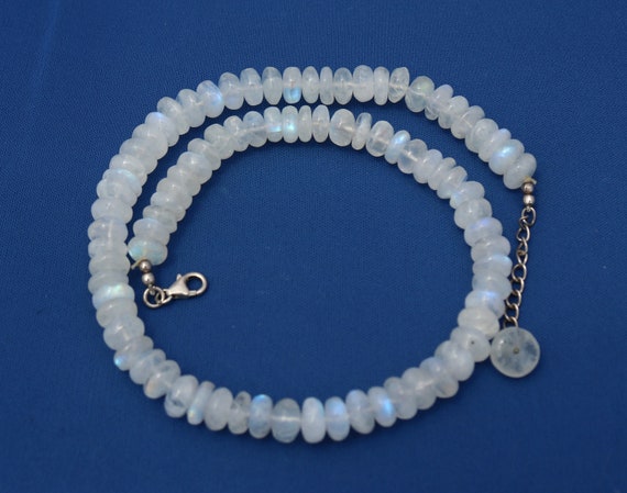 Vintage Moonstone Necklace, Moonstone Necklace, Ju