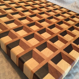 3D 'waffle' end grain cutting board