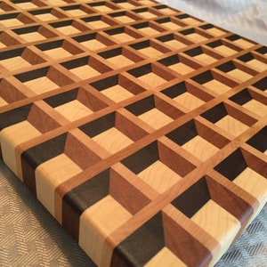 3D &#39;waffle&#39; end grain cutting board