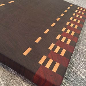 Contemporary end grain cutting board