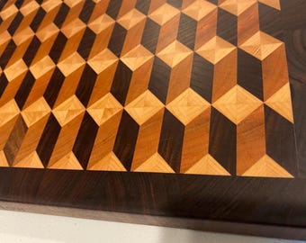 Tumbling “Tall” Cubes Cutting Board