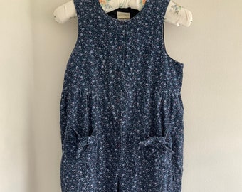 Laura Ashley dungarees, vintage dungarees, 80's, Mother & Child, playsuit, floral dungarees, 80's clothing, vintage girls, dungarees, cord