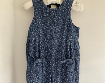 Laura Ashley dungarees, vintage dungarees, 80&#39;s, Mother & Child, playsuit, floral dungarees, 80&#39;s clothing, vintage girls, dungarees, cord