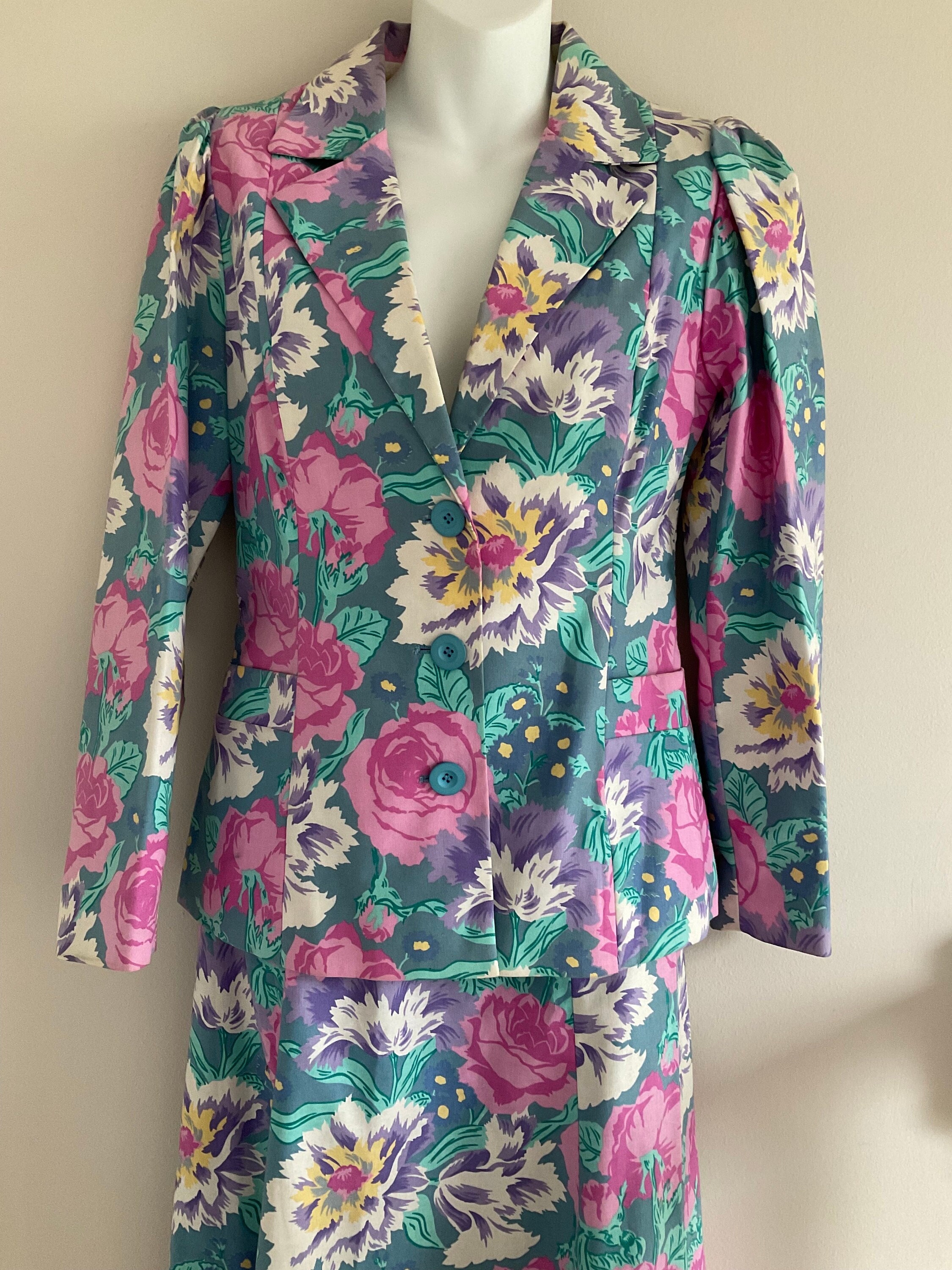 Floral Skirt Suit UK