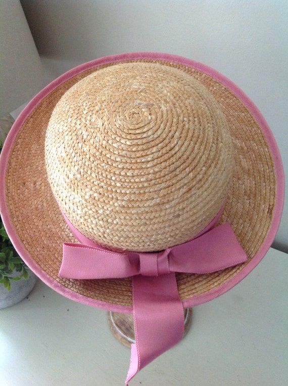 pink vintage hat