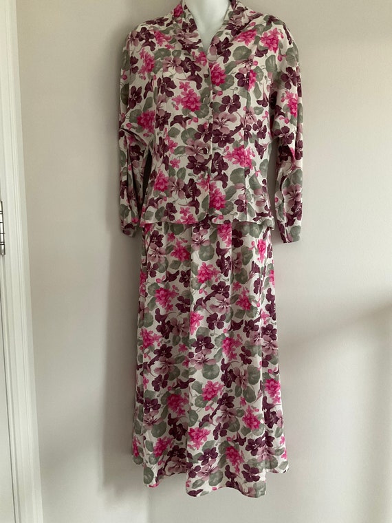 Laura Ashley vintage, 80's suit, floral skirt, floral… - Gem