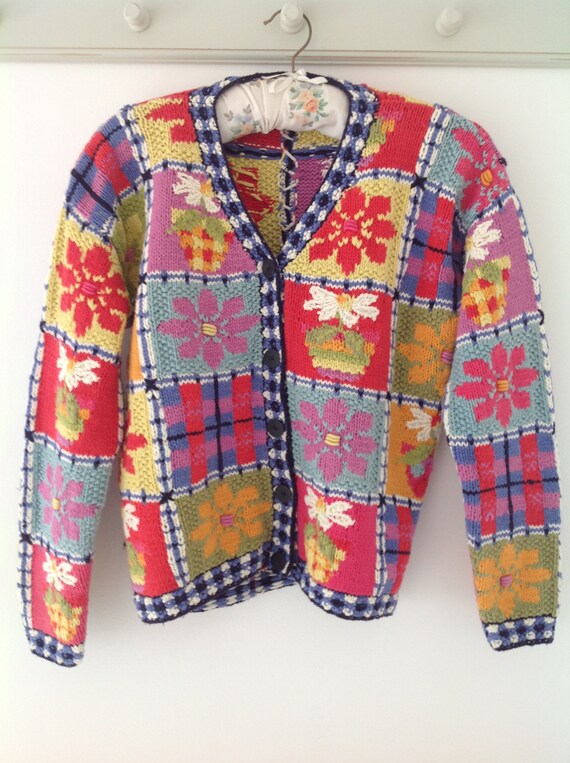 80's cardigan, vintage cardigan, ladies cardigan,