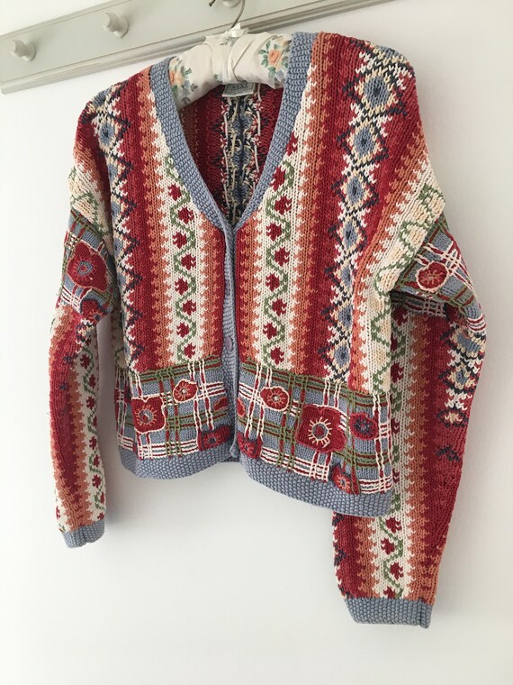 80's cardigan, vintage cardigan, ladies cardigan,… - image 4