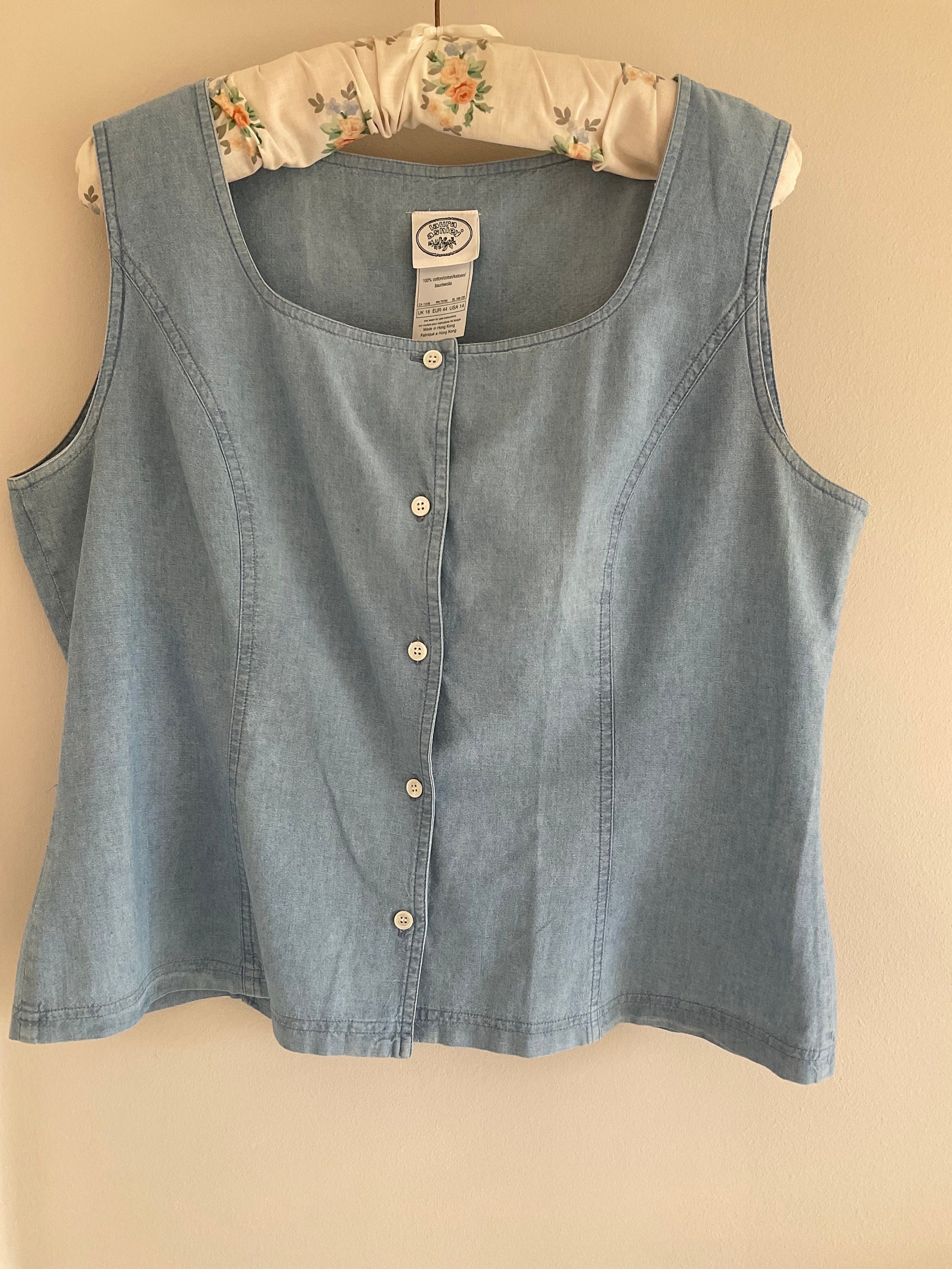 Chambray Vest - Etsy