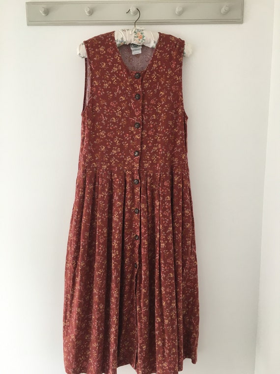 Vintage dress, Laura Ashley dress, 80's dress, pin